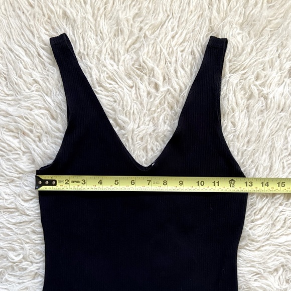 Garage V-Neck Ribbed Bodysuit - Picture 3 of 5